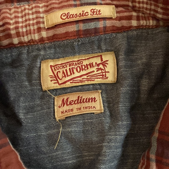Lucky brand plaid button up - Picture 2 of 4